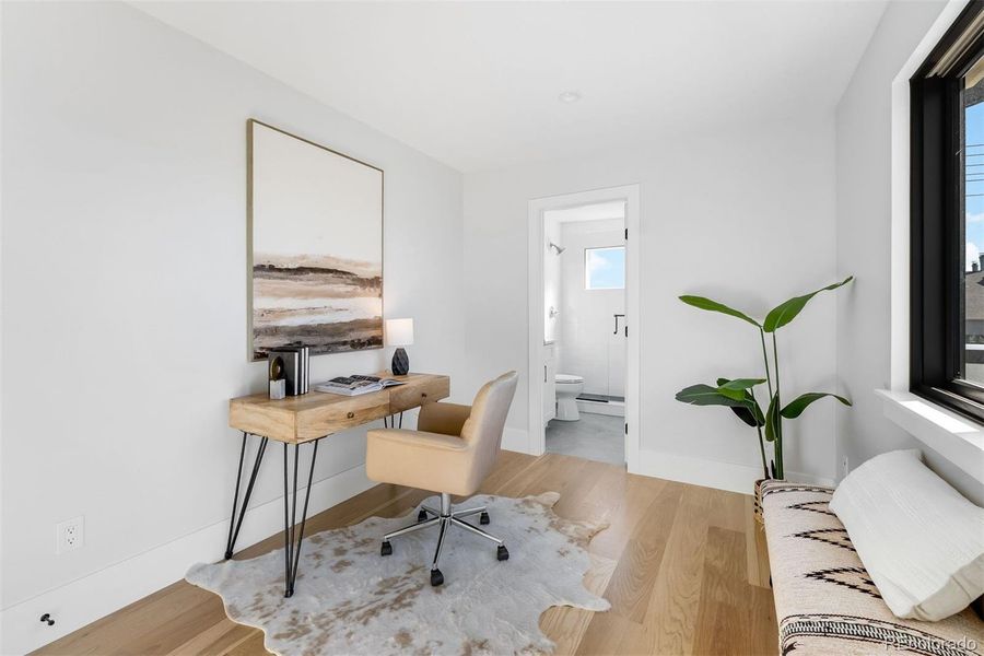 Furnished interior view inside a new home in , Denver (Image 30).