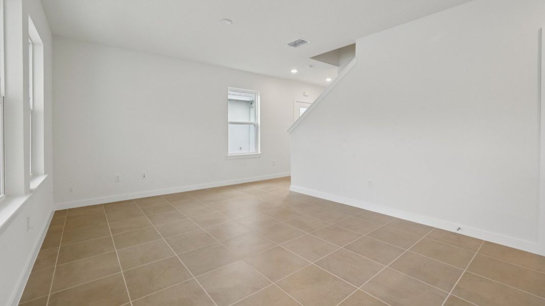 Living Area of the Coronado - End at Cyrene at Harmony located in St Cloud FL by DRB Homes