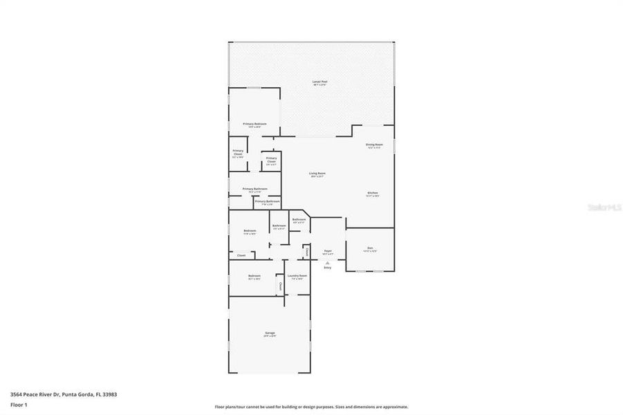 2D floor plan layout of this home in , Punta Gorda, FL (Image 5).