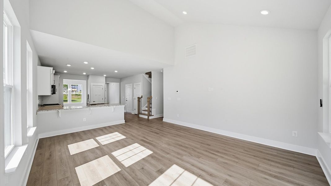 First-rate living space with tasteful hardwood floors and a functional open-concept design near Downtown Anderson