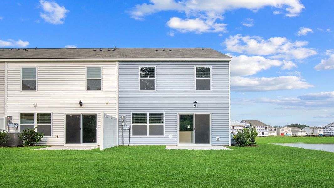 Representative exterior details of a home built from the Denmark by D.R. Horton in McKenzie Gardens, Brunswick (Image 3). Representative exterior details of a home built from the Denmark by D.R. Horton in McKenzie Gardens, Brunswick (Image 3).