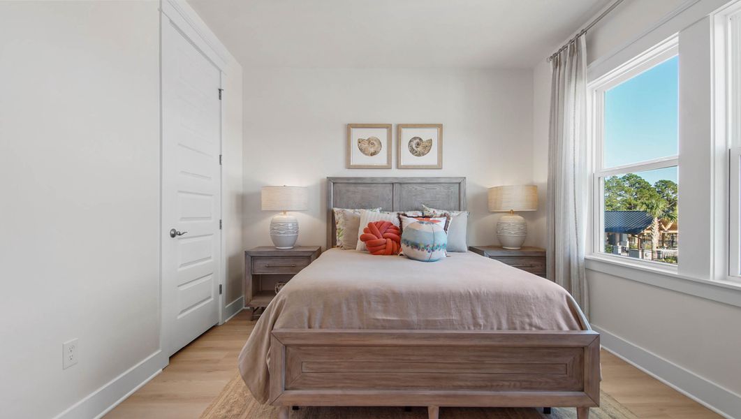 Furnished interior view inside a new home in Parkside, Santa Rosa Beach (Image 27). Furnished interior view inside a new home in Parkside, Santa Rosa Beach (Image 27).