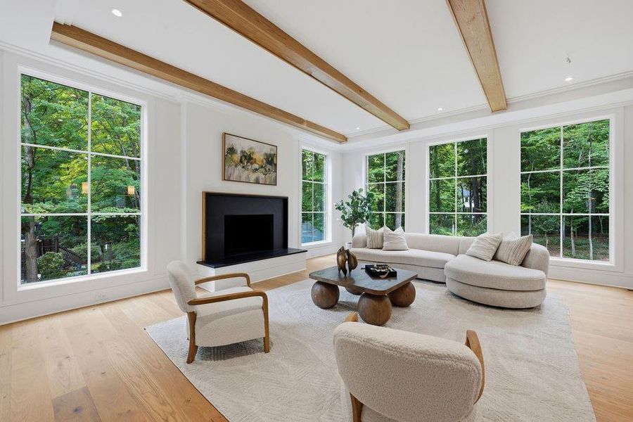 Furnished interior view inside a new home in , Atlanta (Image 45).