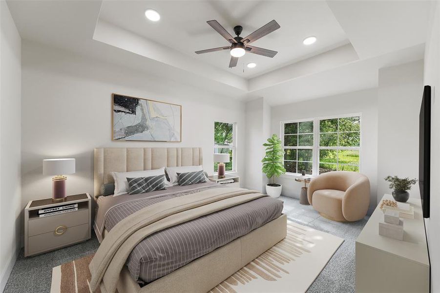Furnished interior view inside a new home in , Milford (Image 10).