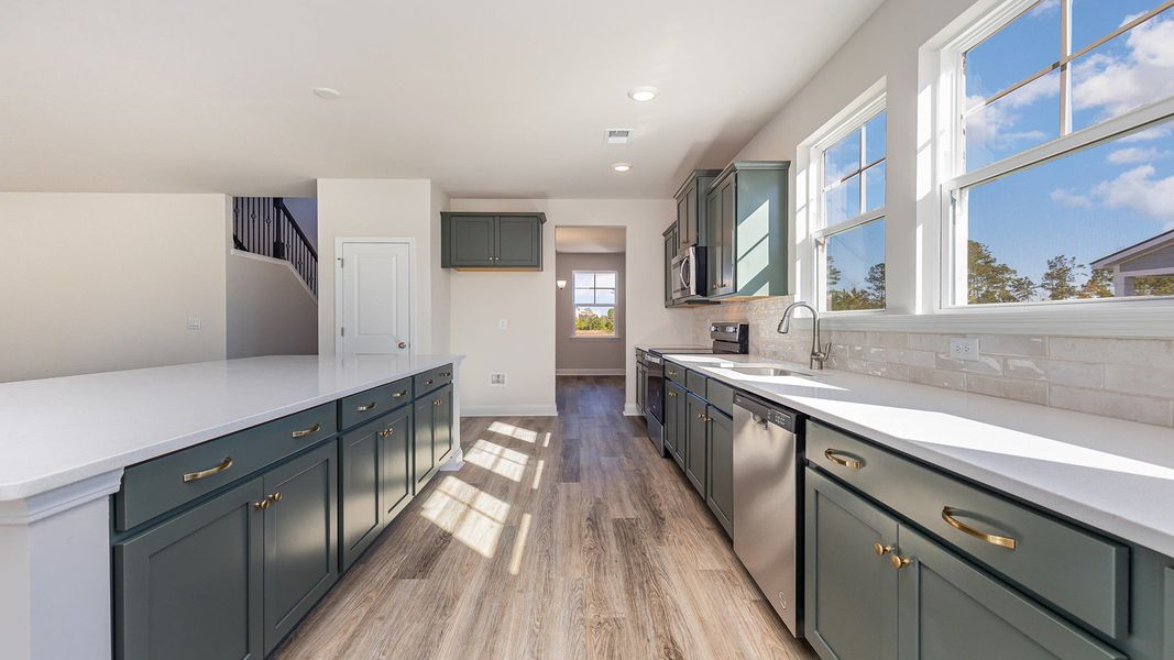 Furnished interior view inside a new home in The Preserve at Shaftesbury Glen, Conway (Image 6).