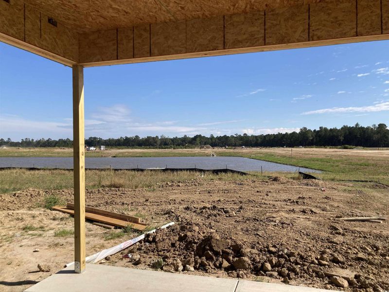 View of yard featuring a water view