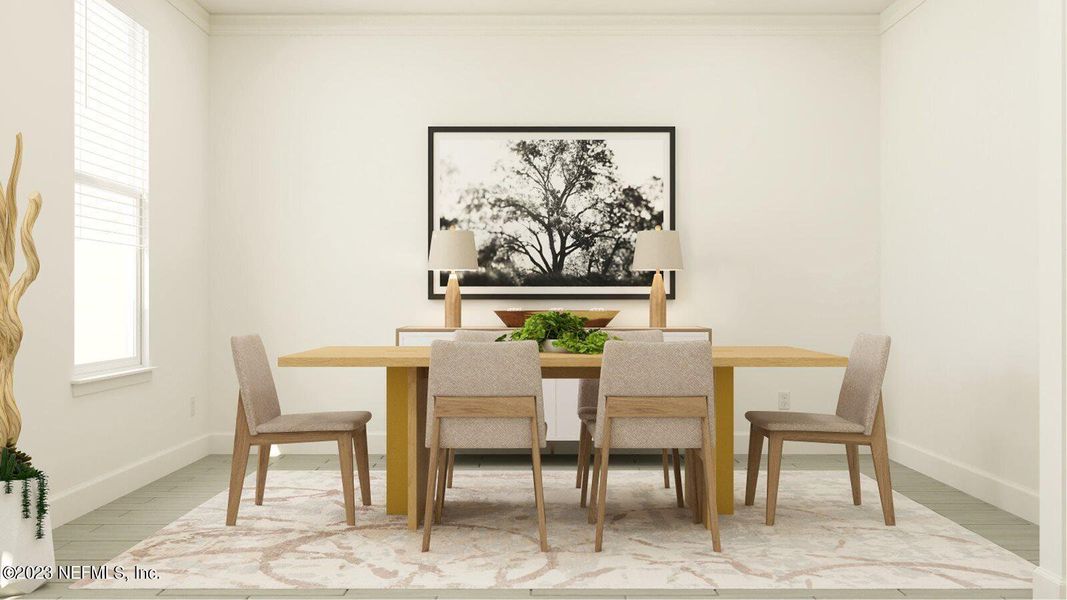 Furnished interior view inside a new home in Saddle Oaks: Saddle Oaks 60s, Jacksonville (Image 5).