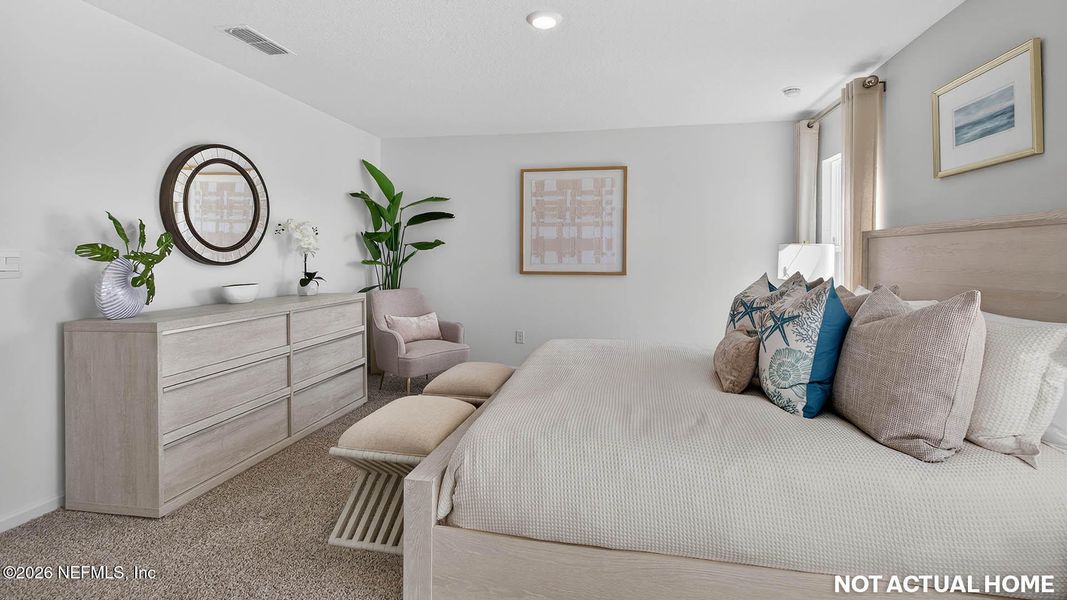 Furnished interior view inside a new home in Sawmill Branch, Palm Coast (Image 27).