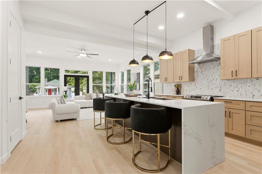 Furnished interior view inside a new home in , Atlanta (Image 18). Furnished interior view inside a new home in , Atlanta (Image 18).