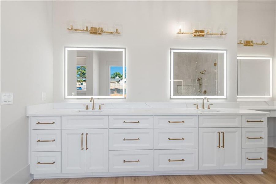 Furnished interior view inside a new home in , Buford (Image 16).