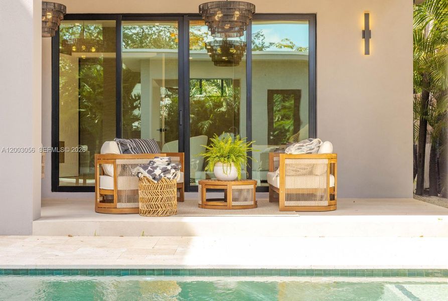 Exterior details and patio area of a home in , Biscayne Park (Image 28).