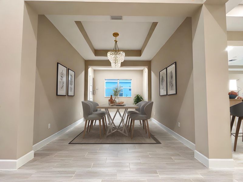 Furnished interior view inside a new home in Westlake, Loxahatchee (Image 20).