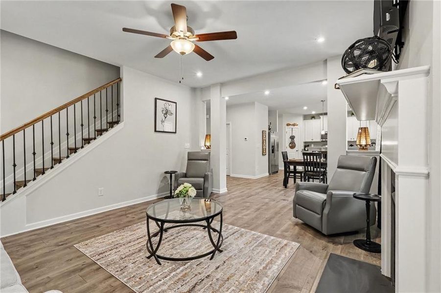 Furnished interior view inside a new home in Old Lost Mountain Estates, Powder Springs (Image 28).