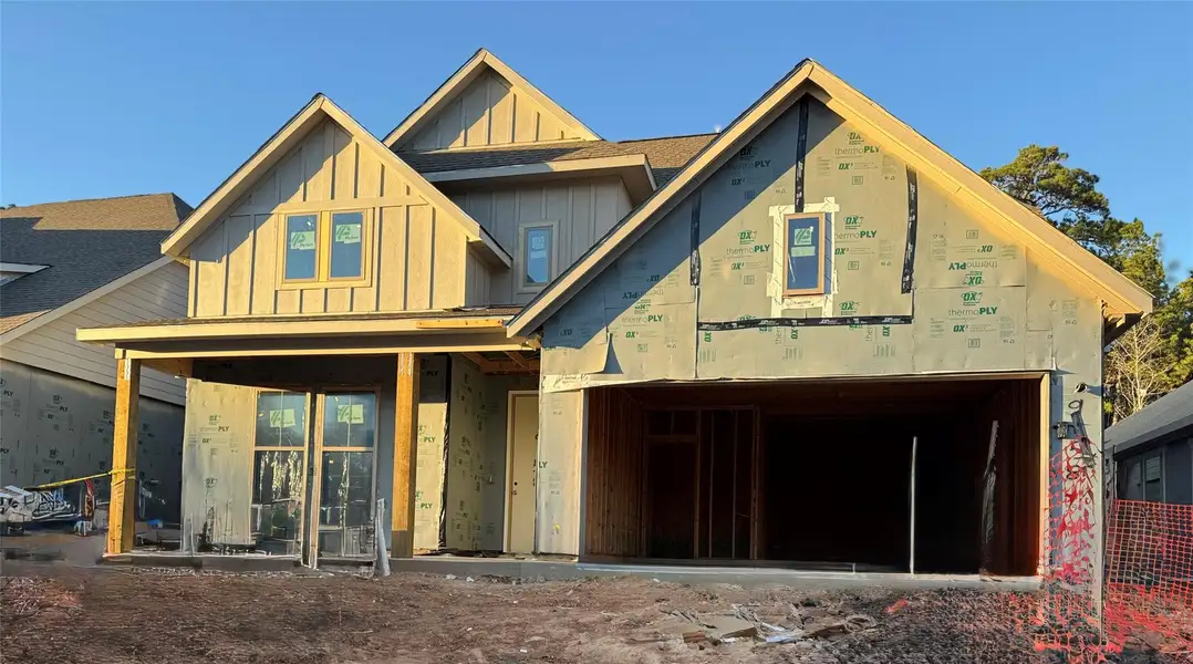 In-progress construction of a new home in Two Step Farm, Montgomery, TX (Image 10). In-progress construction of a new home in Two Step Farm, Montgomery, TX (Image 10).