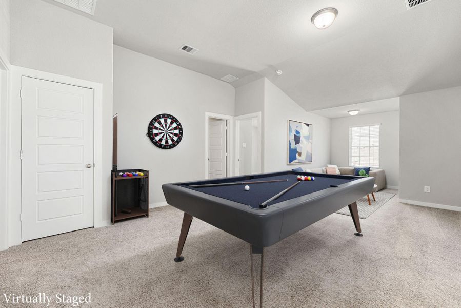 Furnished interior view inside a new home in Sundance Cove - Premier Series, Crosby (Image 15).