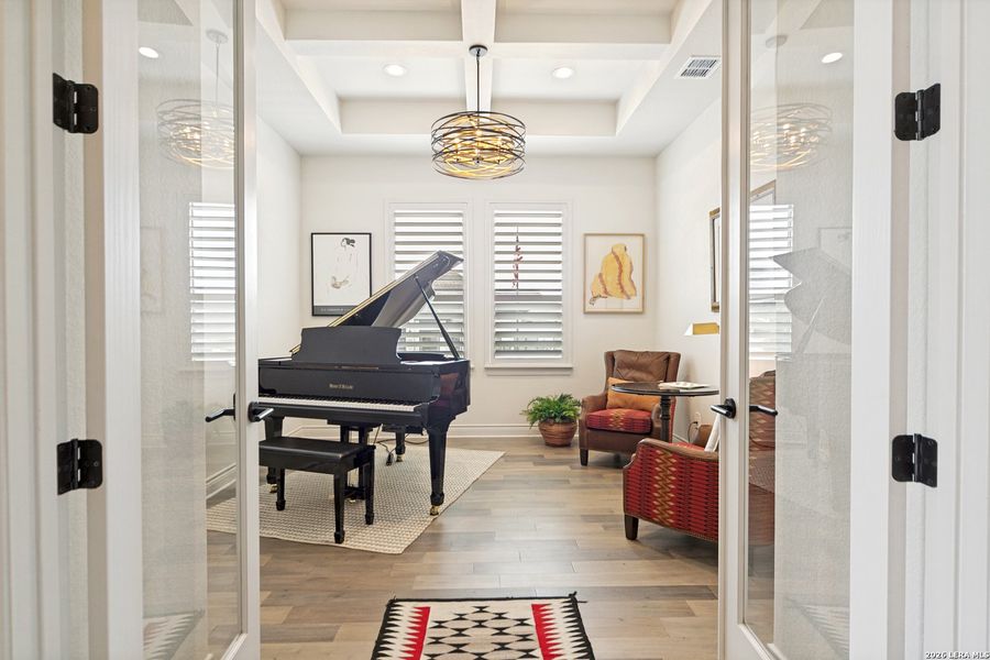 Furnished interior view inside a new home in Esperanza - 80' & 90', Boerne (Image 8).