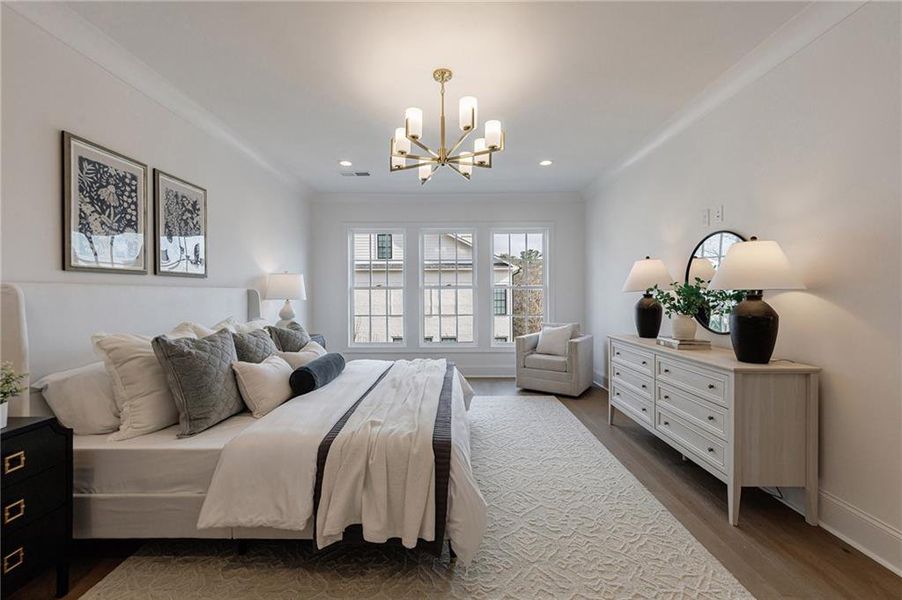 Furnished interior view inside a new home in , Alpharetta (Image 36).