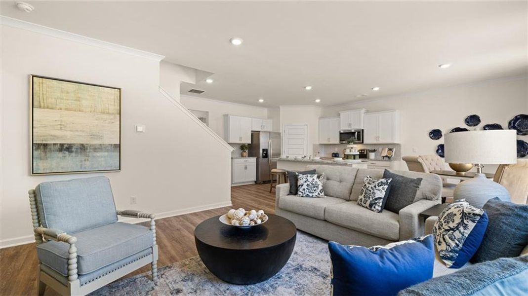Furnished interior view inside a new home in Kingston Ranch at Lake Oconee, Buckhead (Image 30).
