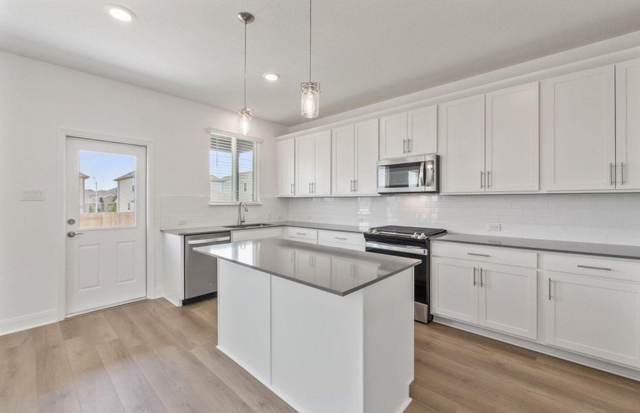 Furnished interior view inside a new home in Patterson Ranch, Georgetown (Image 10). Furnished interior view inside a new home in Patterson Ranch, Georgetown (Image 10).