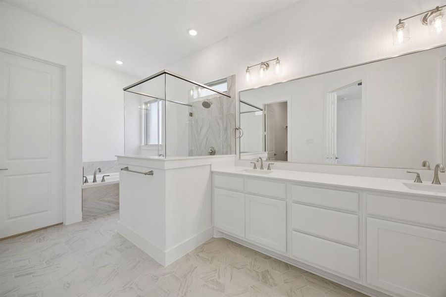 Furnished interior view inside a new home in Painted Tree Lakeside, McKinney (Image 7). Furnished interior view inside a new home in Painted Tree Lakeside, McKinney (Image 7).