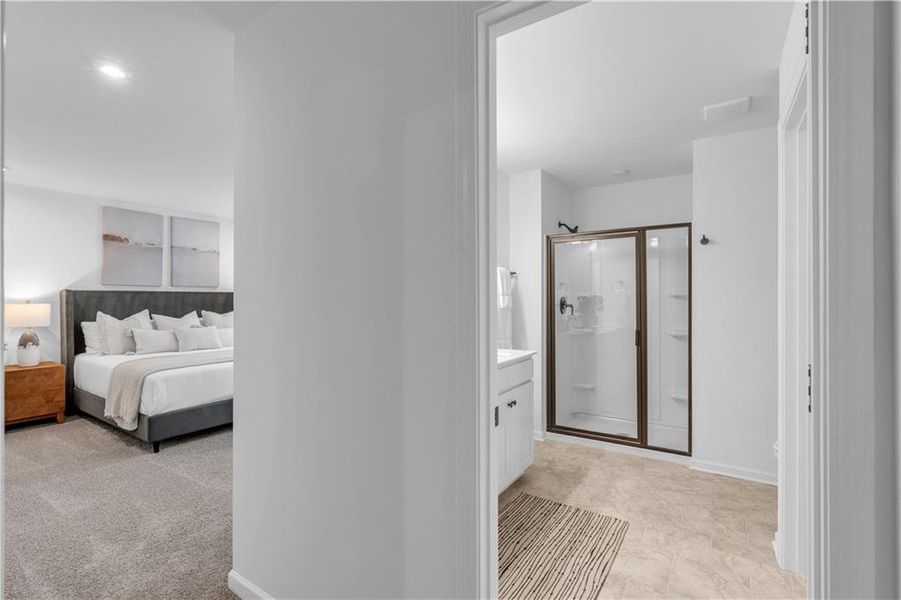 Furnished interior view inside a new home in The View at Groover’s Lake, Lithia Springs (Image 3).