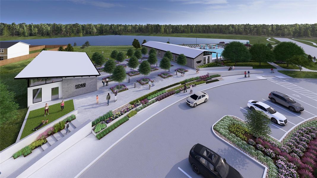 Future Amenities: Fitness Center and resort-style pool (*Artist rendering used for illustration purposes only.)