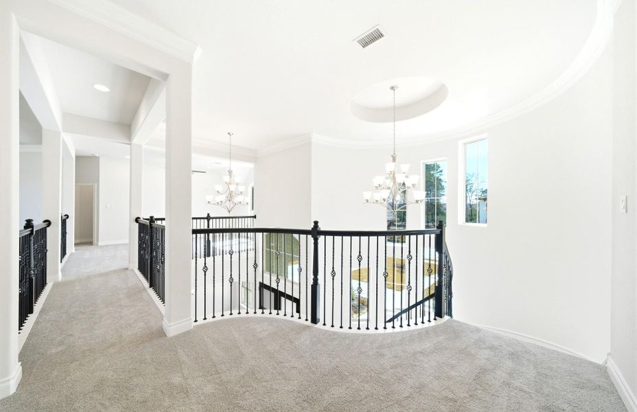 Furnished interior view inside a new home in Artavia 70′, Conroe (Image 11).