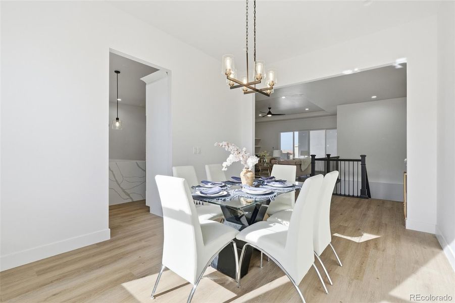 Furnished interior view inside a new home in , Keenesburg (Image 30).