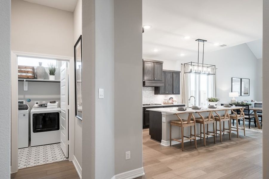 Furnished interior view inside a new home in Woodson’s Reserve 45′, Spring (Image 8).