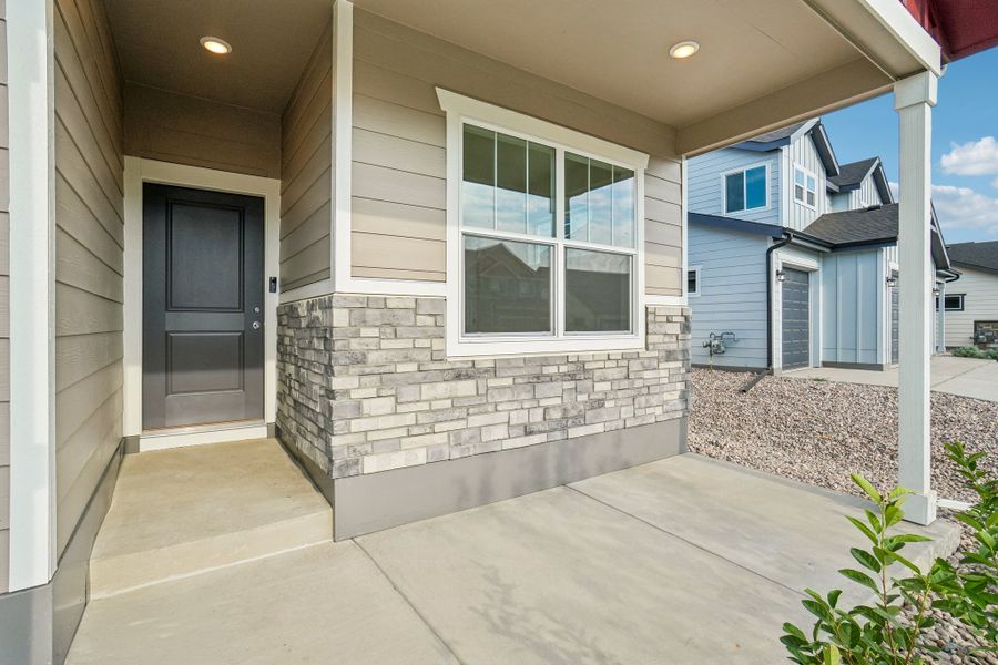 Exterior details and patio area of a home in Union Colony West, Greeley (Image 3).