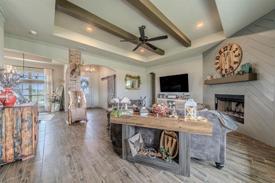Furnished interior view inside a new home in , Weatherford (Image 11).