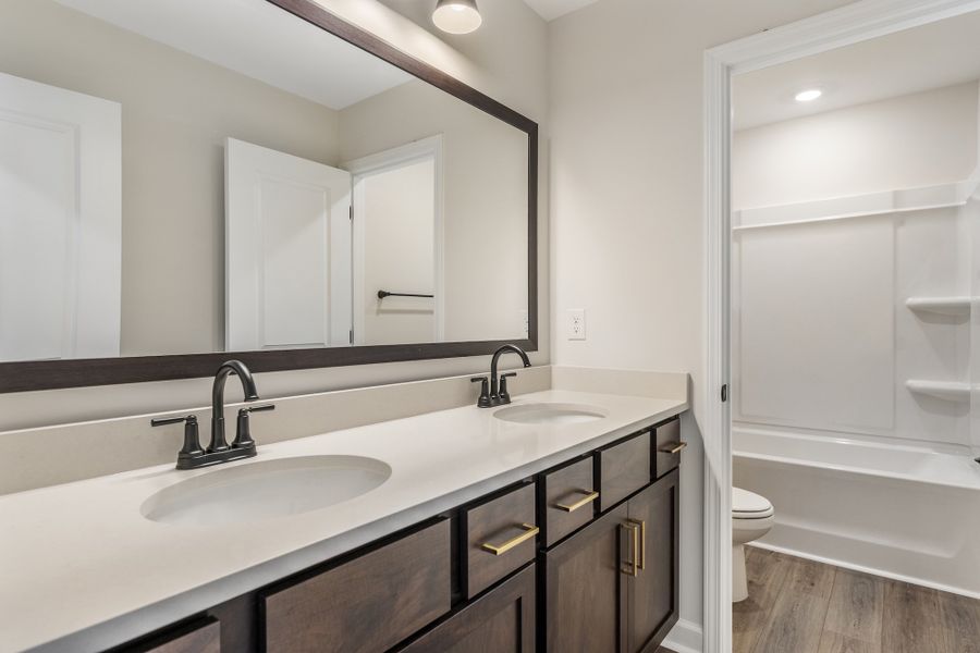 Furnished interior view inside a new home in Cottages at Lake Emory, Inman (Image 11). Furnished interior view inside a new home in Cottages at Lake Emory, Inman (Image 11).