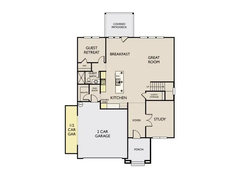 2D floor plan layout of this home in Willow Landing, Mount Juliet, TN (Image 5).