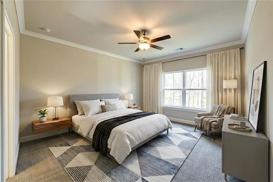 Furnished interior view inside a new home in , Dallas (Image 6).