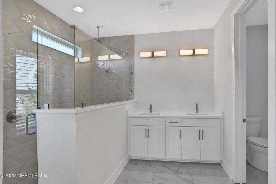 Furnished interior view inside a new home in TrailMark, St. Augustine (Image 17).