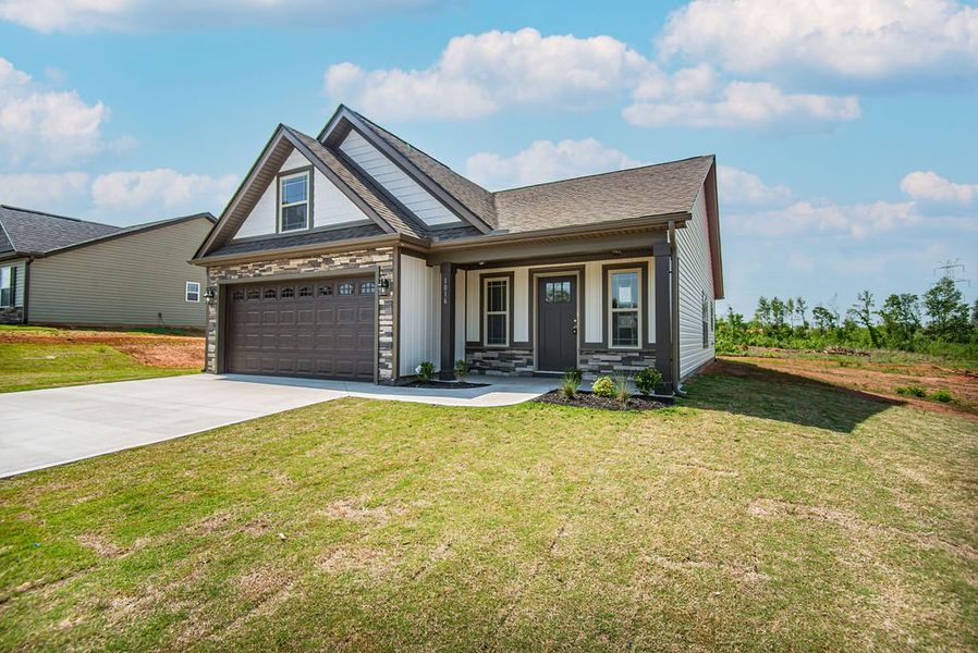Representative exterior photo of a completed home built from the Pacific by Enchanted Homes in Arcadia Village, Spartanburg, SC (Image 26).