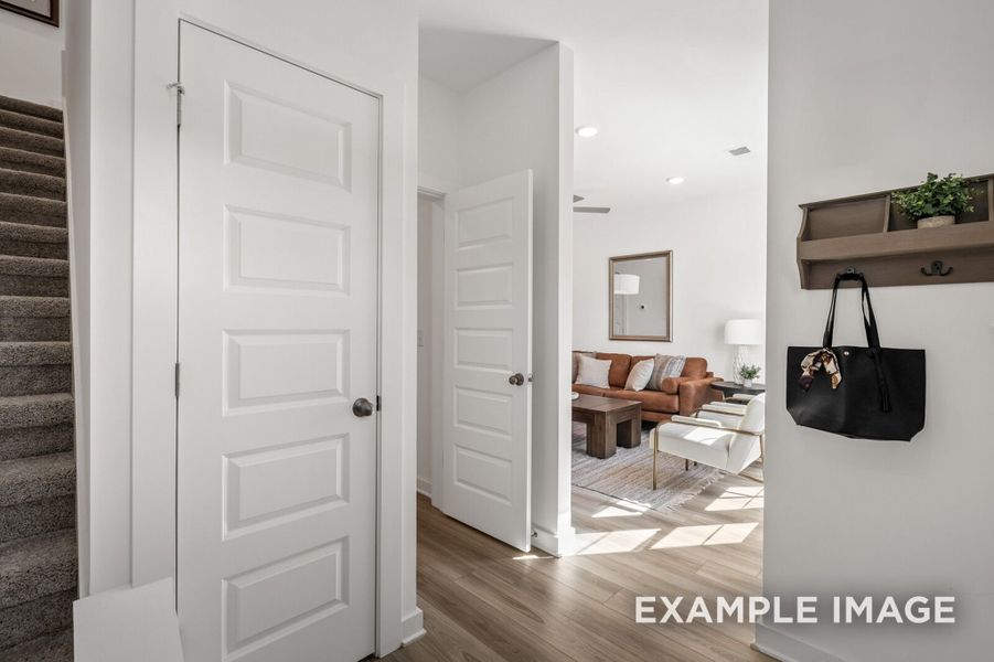 Furnished interior view inside a new home in The Towns at Red River, Gallatin (Image 4).