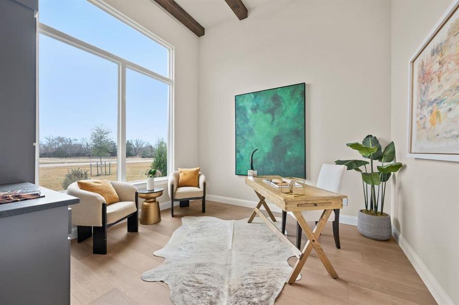 Furnished interior view inside a new home in , Pelican Bay (Image 7).