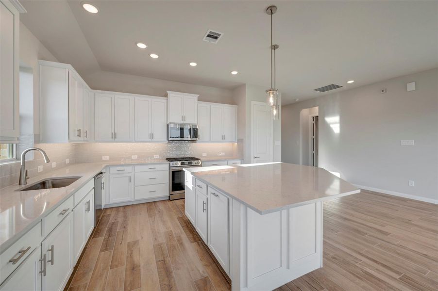 Furnished interior view inside a new home in The Grand Prairie 50’, Hockley (Image 6).