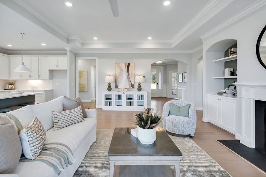 Furnished interior view inside a new home in Brunswick Forest, Leland (Image 9). Furnished interior view inside a new home in Brunswick Forest, Leland (Image 9).