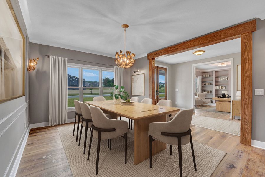 Representative furnished interior of a home built from the The Lexington by Forbes Capretto Homes in Birdsong Estates, Orchard Park (Image 9).