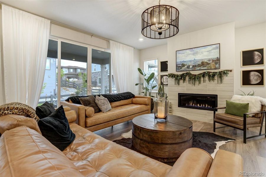 Furnished interior view inside a new home in , Castle Pines (Image 40). Furnished interior view inside a new home in , Castle Pines (Image 40).