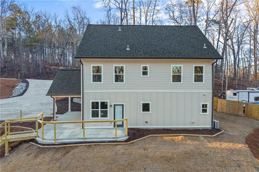 Exterior details and patio area of a home in , Gainesville (Image 36).