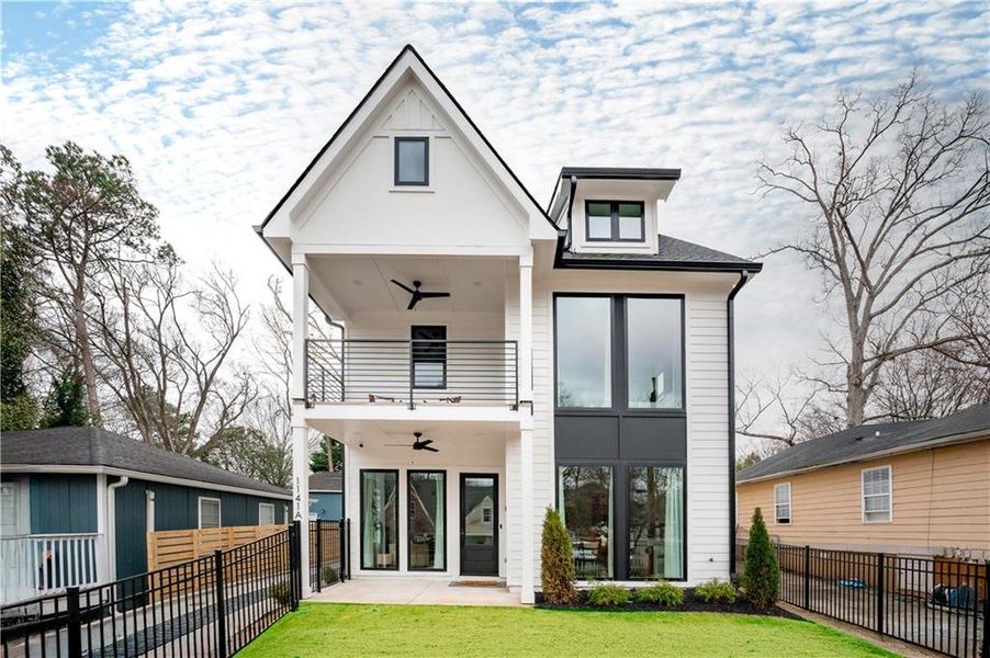 Front exterior of a new home in , Atlanta, GA, highlighting curb appeal (Image 1). Front exterior of a new home in , Atlanta, GA, highlighting curb appeal (Image 1).