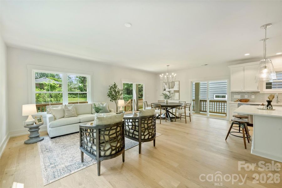 Furnished interior view inside a new home in , Charlotte (Image 3).