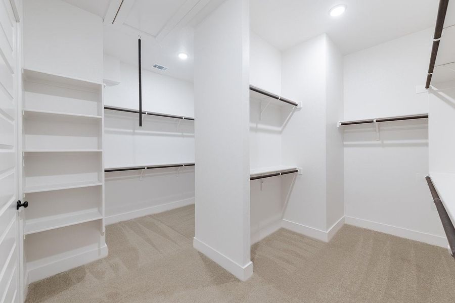 Spacious, unfurnished interior of a new home in Lariat - 80', Liberty Hill (Image 10). Spacious, unfurnished interior of a new home in Lariat - 80', Liberty Hill (Image 10).