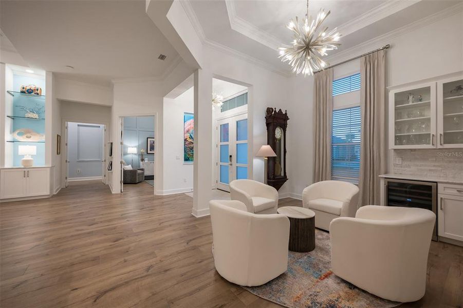 Furnished interior view inside a new home in , Sarasota (Image 53).