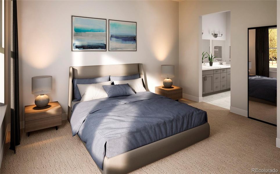 Furnished interior view inside a new home in Hillside at Castle Rock, Castle Rock (Image 7).