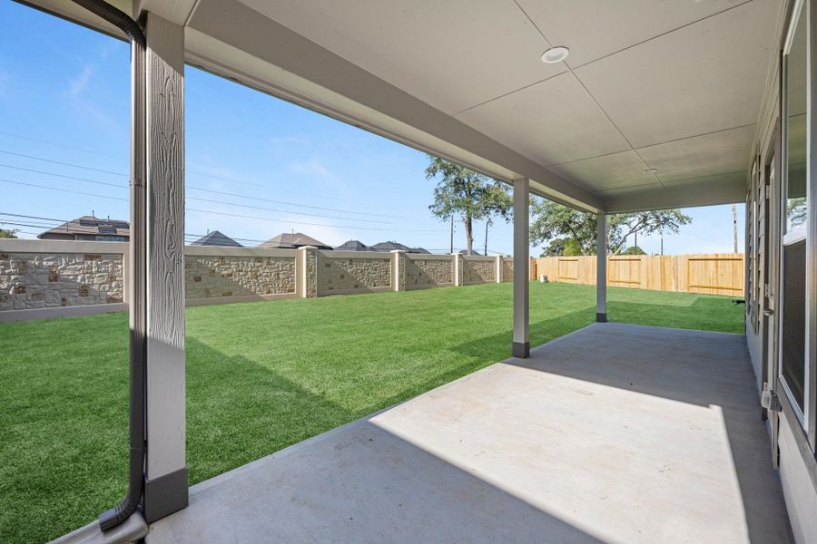 Exterior details and patio area of a home in Grand Oaks Village, Houston (Image 3). Exterior details and patio area of a home in Grand Oaks Village, Houston (Image 3).