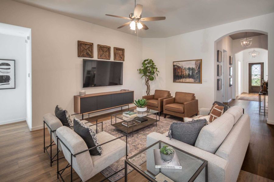 Representative Family Room - some options shown Representative Family Room - some options shown